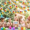 8 Pieces Beach Ball Garland Summer Pool Party Hanging Banner Decorations(Beach Ball)